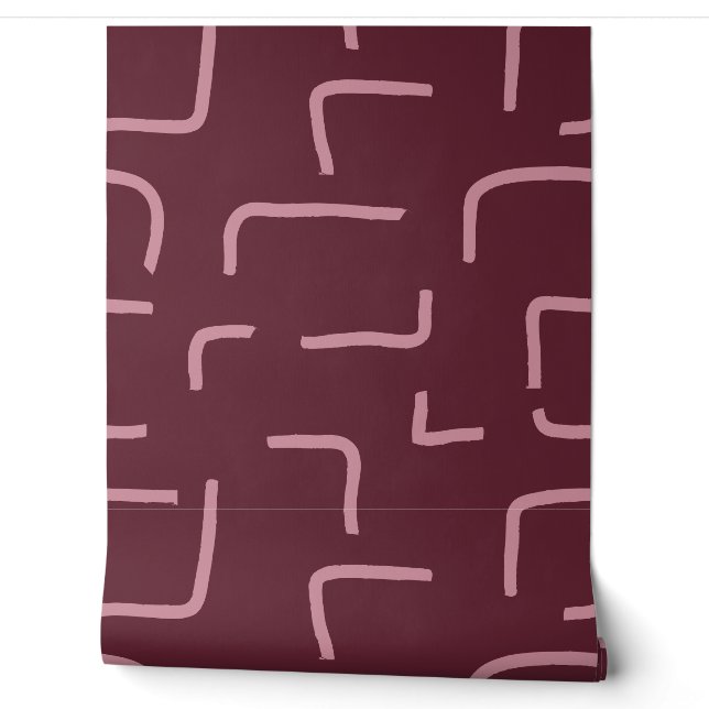 Urban Geo | Blush Muted | Blender All-Over Wallpaper (Unrolling)