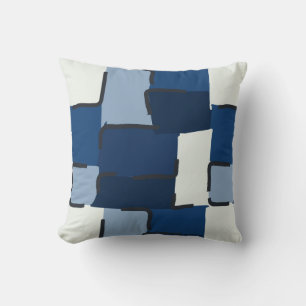 Urban Geo Cobalt Cool Hero Pattern Cushion