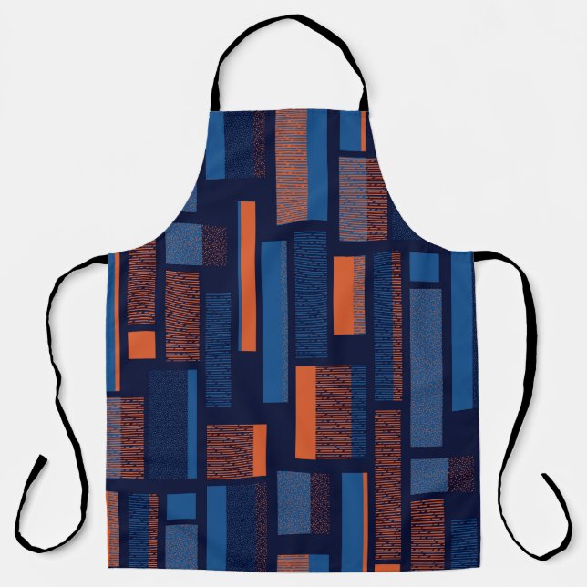 Urban geometric, modern seamless pattern apron (Front)