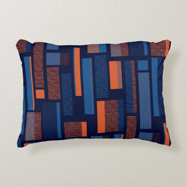 Urban geometric, modern seamless pattern decorative cushion (Front)