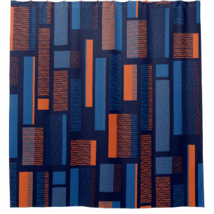 Urban geometric, modern seamless pattern shower curtain