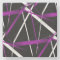 Urban Geometry Black White Purple