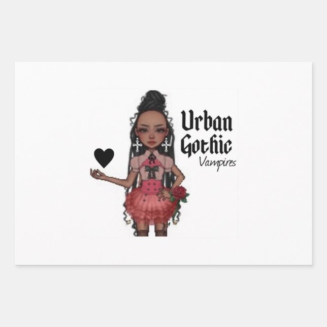 Urban Gothic Vampires Gift Wrap 2 (Front)