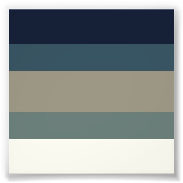 Urban Gradient Modern Photo Print (Front)