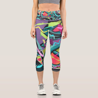 Urban graffiti01 capri leggings
