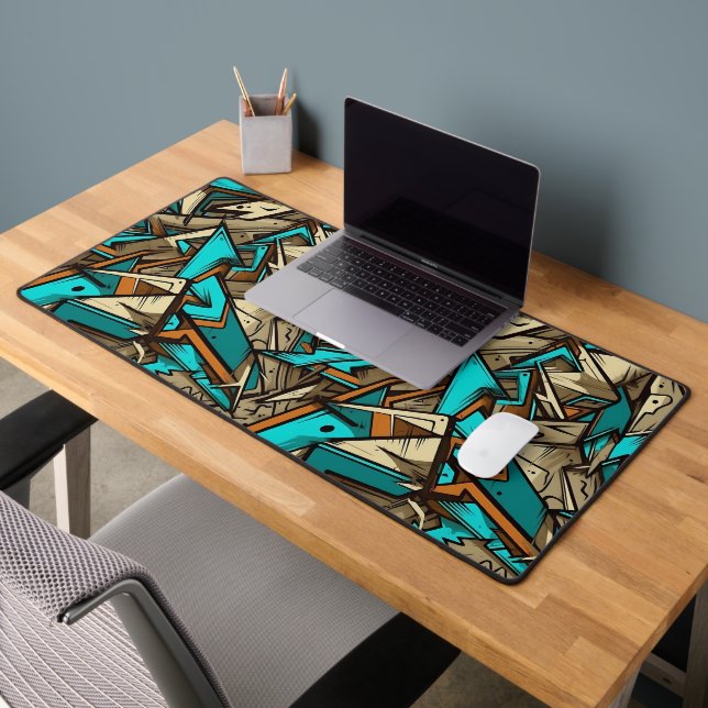 Urban Graffiti Abstract Explosion Desk Mat (Office 2)