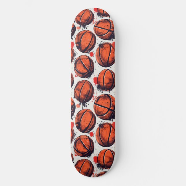 Urban Graffiti Basketball Skateboard (Front)