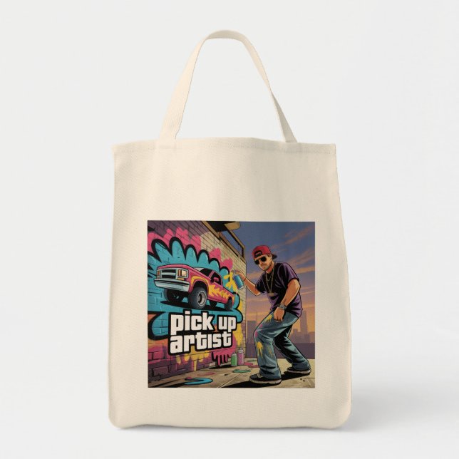 Urban Graffiti & Pickup Artist Tote Bag (Front)