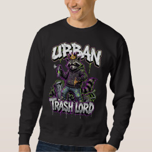 Urban Graffiti Racoon Trash Lord Wall Art Sweatshirt