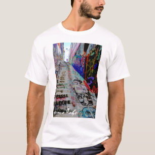 Urban Graffiti Scene in Valparaiso T-Shirt