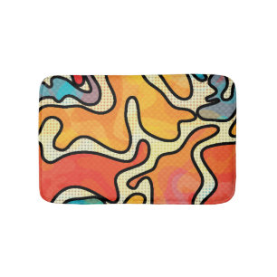 Urban Graffiti: Seamless Art Texture. Bath Mat