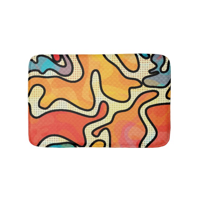 Urban Graffiti: Seamless Art Texture. Bath Mat (Front)