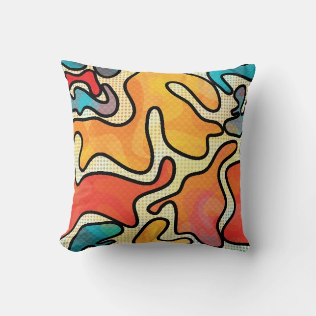 Urban Graffiti: Seamless Art Texture. Cushion (Front)