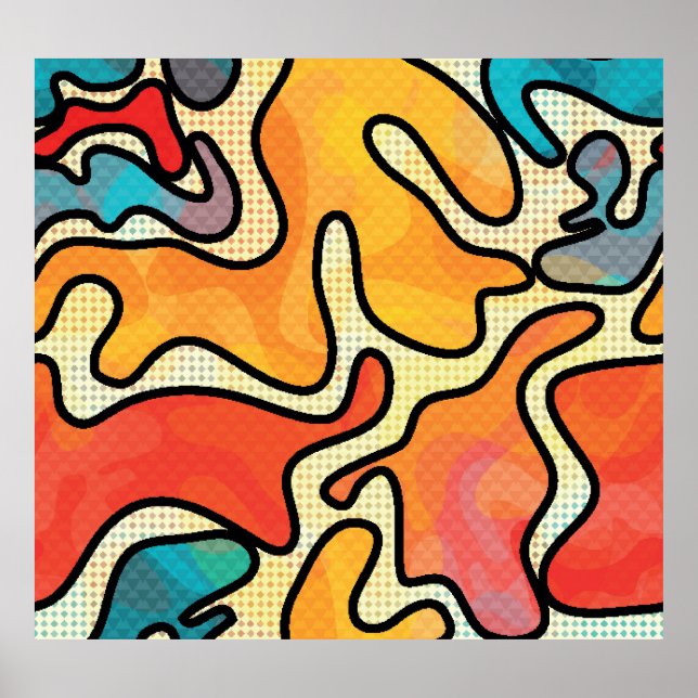 Urban Graffiti: Seamless Art Texture. Poster (Front)