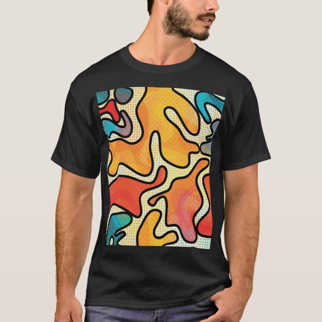 Urban Graffiti: Seamless Art Texture. T-Shirt (Front)