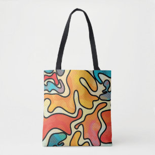 Urban Graffiti: Seamless Art Texture. Tote Bag