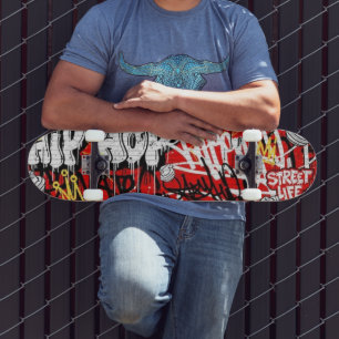 Urban Graffiti Street Art Custom ThrowUp Scribble  Skateboard