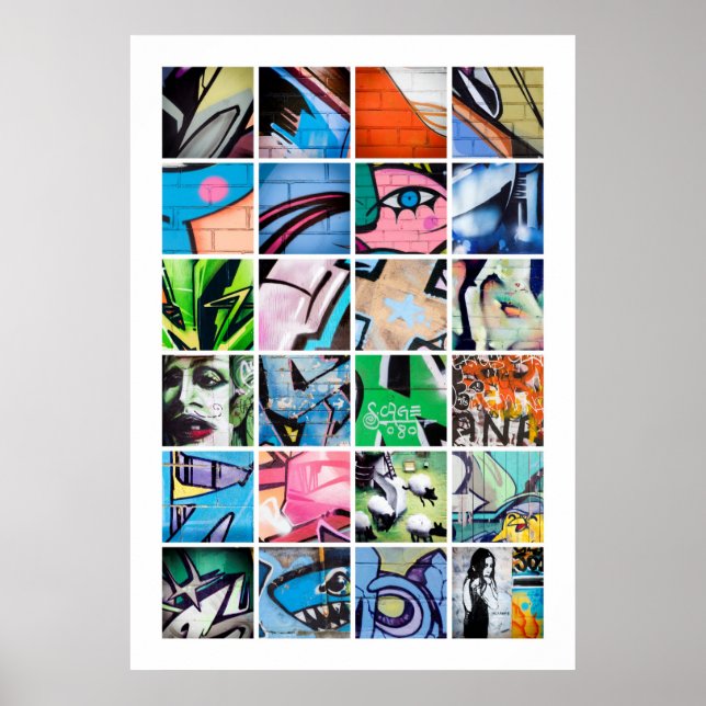 Urban Graffiti / Street Art Large Poster (Front)