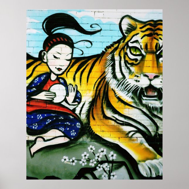 Urban graffiti street art poster (Front)