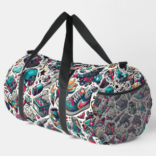 Urban Graffiti Style Duffle Bag