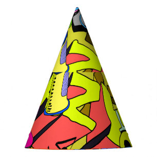 Urban Graffiti: Vintage Art Wall Party Hat