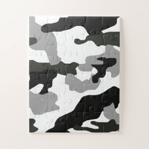Urban grey camouflage no. 15 print   jigsaw puzzle