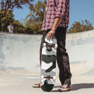 Urban grey camouflage no. 15 print skateboard