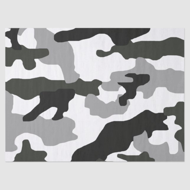 Urban grey camouflage no. 15 print   tissue paper (Front)