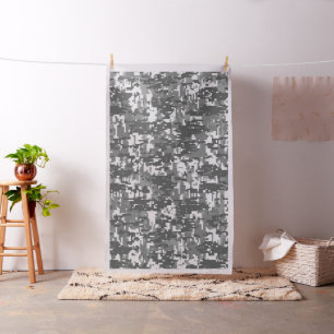 Urban Grey Digital Camo Camouflage Customisable Fabric