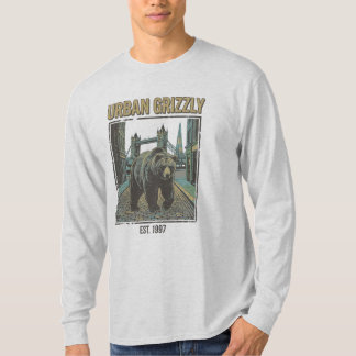 Urban Grizzly Vintage Streetcore Wildlife T-Shirt
