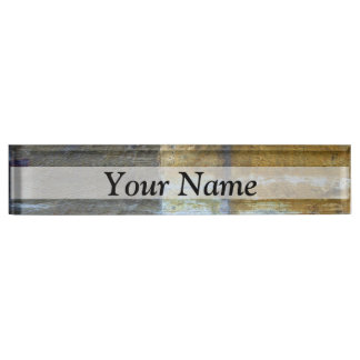 Urban grunge abstract pattern nameplate