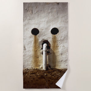 Urban Grunge Exposed Water Pipe Beach Towel