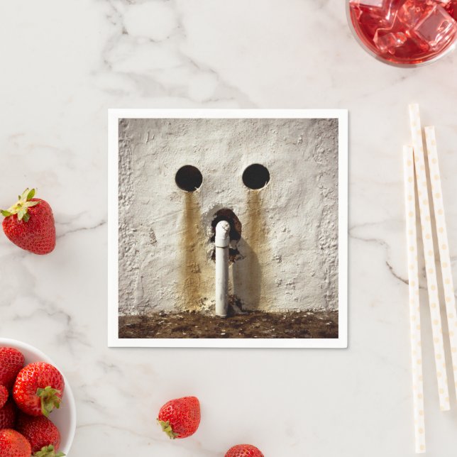 Urban Grunge Exposed Water Pipe Napkin (Insitu)