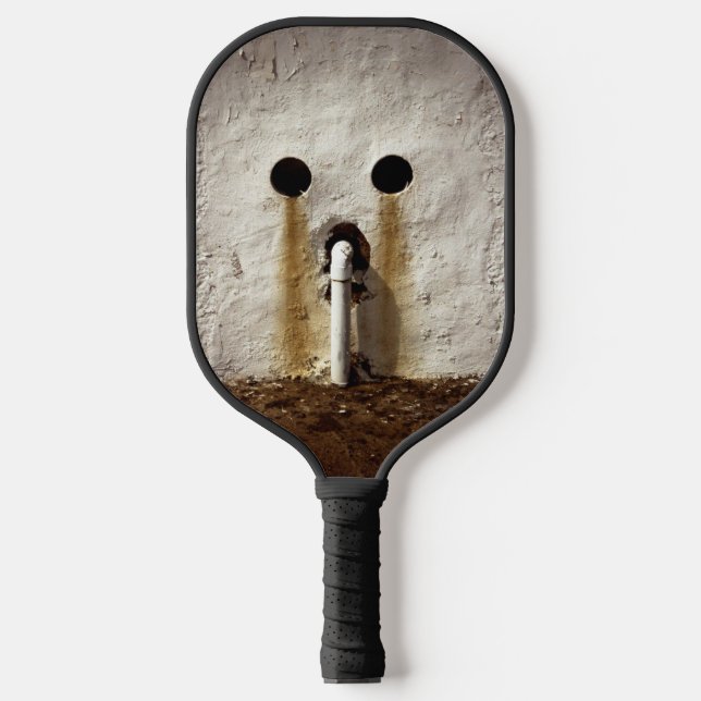 Urban Grunge Exposed Water Pipe Pickleball Paddle (Front)