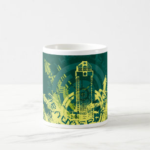 Urban Grunge Y2K Abstract Cyberpunk City Coffee Mug