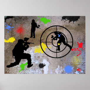 Urban Guerrilla Paintball Poster