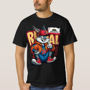 Urban Hare Vibes – Streetwise Bunny in Cali Style T-Shirt