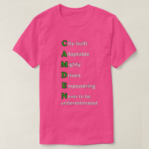URBAN HEARTS Men's Unisex Pink Hometown T-Shirt