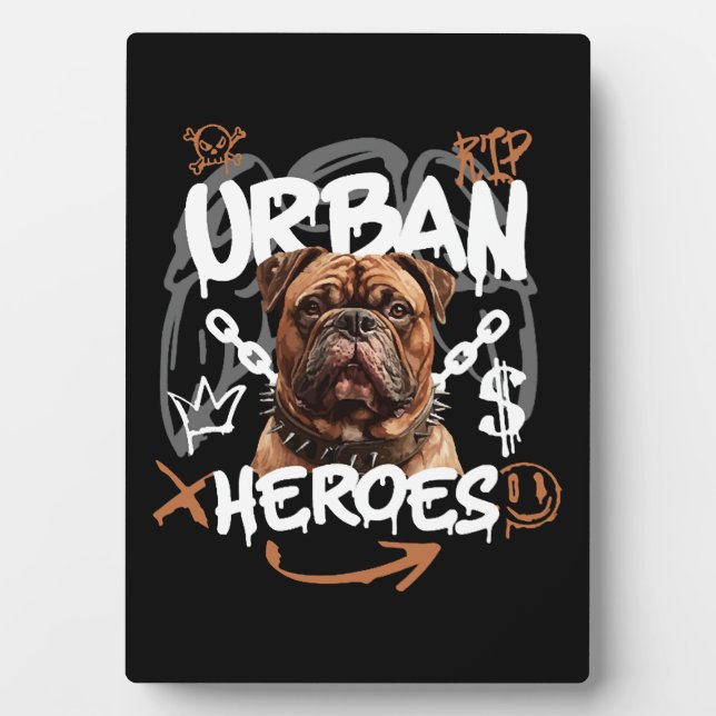 Urban Heroes Dog Plaque (Front)