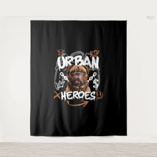 Urban Heroes Dog Tapestry