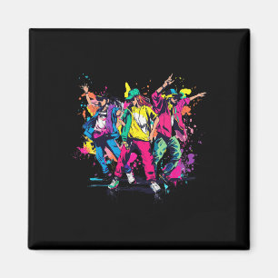 Urban Hip Hop Dancing Novelty Graffiti Graphic Magnet