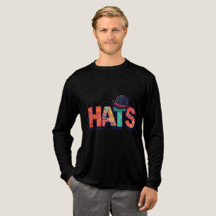 Urban Hip-Hop Graffiti "Hats" T-Shirt Tri-Blend Shirt
