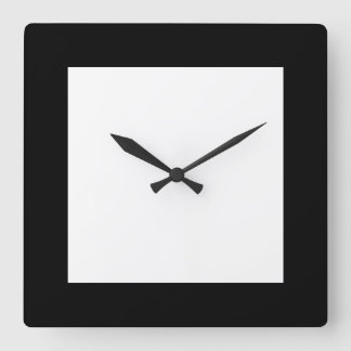 Urban Hottie Plain Pierot  Black and White Clock