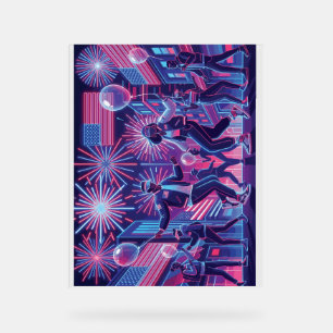 Urban Independence Day Street Festival Acrylic Sign