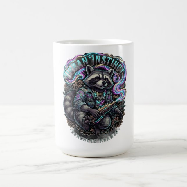 Urban Instinct Racoon Long Sleeve Coffee Mug (Center)