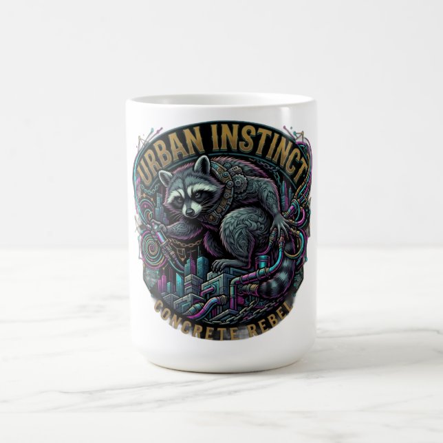Urban Instinct Racoon Long Sleeve Coffee Mug (Center)