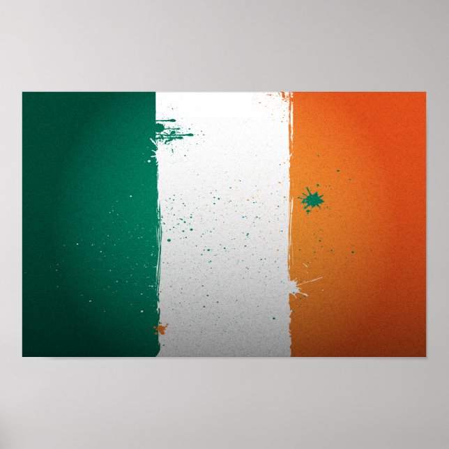 Urban Ireland Flag Poster (Front)