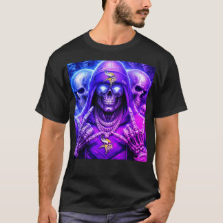 Urban Kings Skull with Golden Crown Graphic T-Shirt