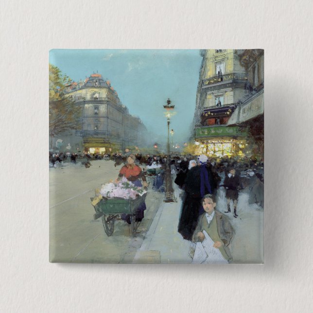 Urban Landscape 15 Cm Square Badge (Front)