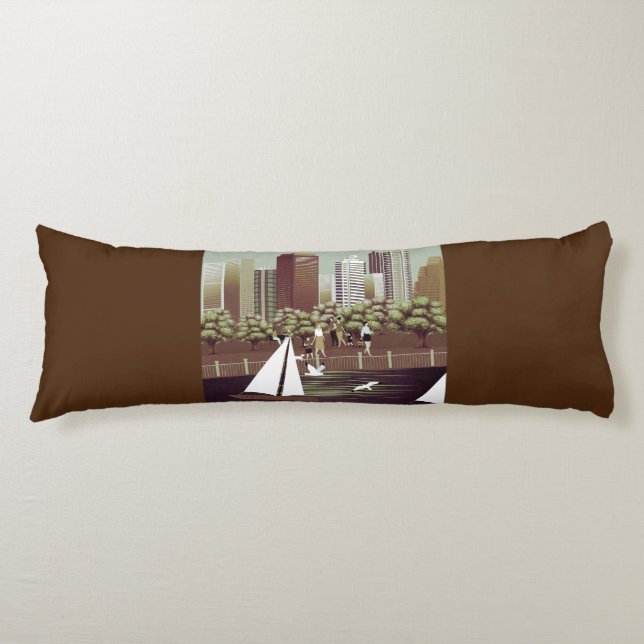 Urban landscape body cushion (Front)